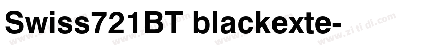 Swiss721BT blackexte字体转换